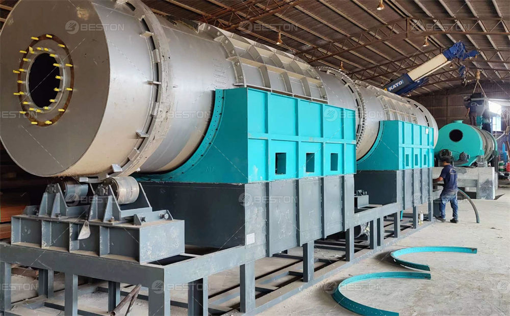 BST-30型号馬來西亞木材廠廢木料炭化設備第2張